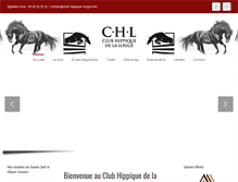 Tablet Screenshot of club-hippique-louge.com